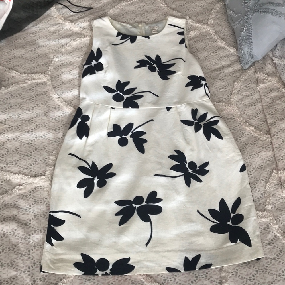 Black and white J. Crew dress